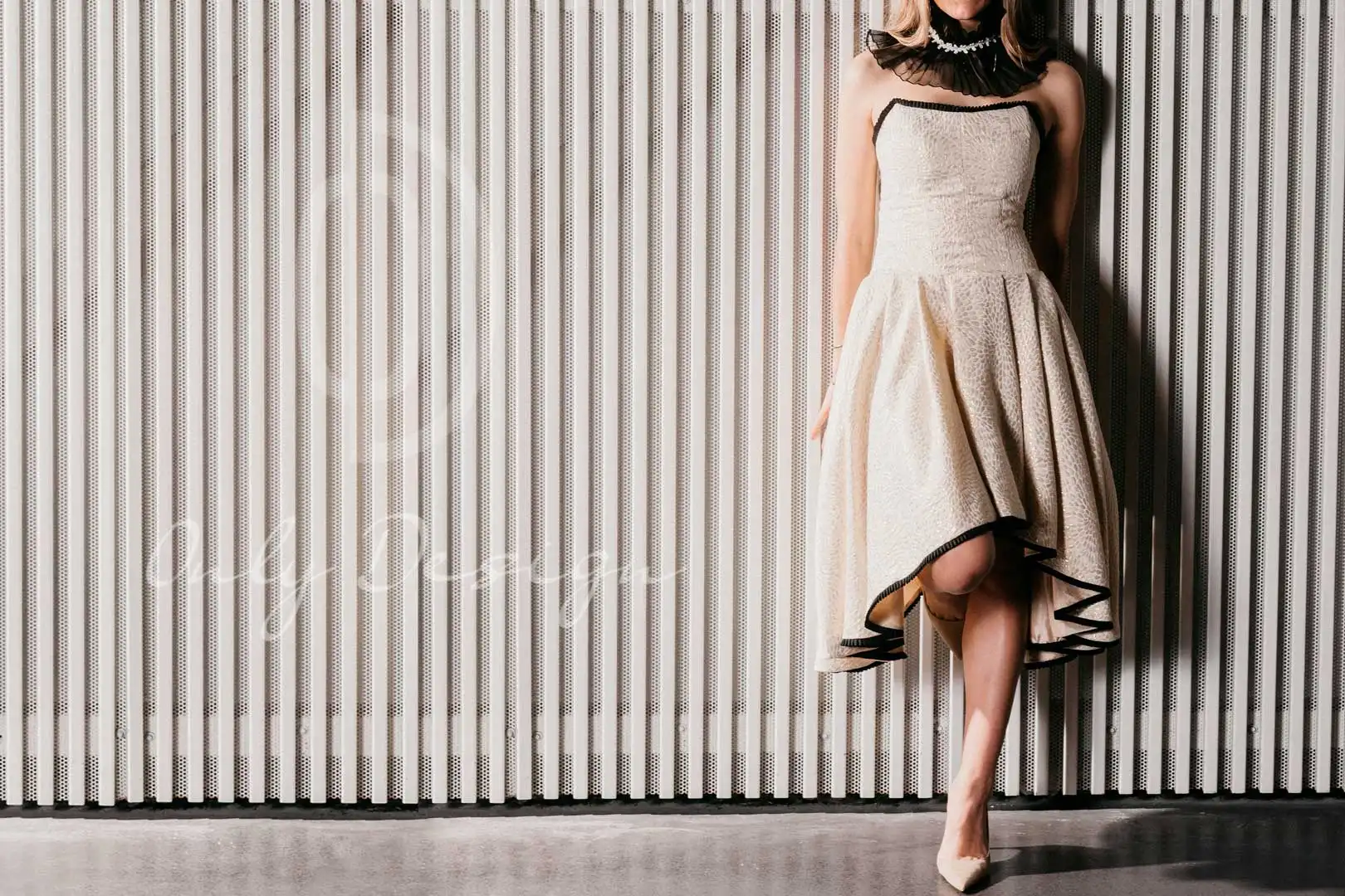 Vestido diseñado por Vanessa Méndez de Only Design. Alta Costura y Moda Sostenible.